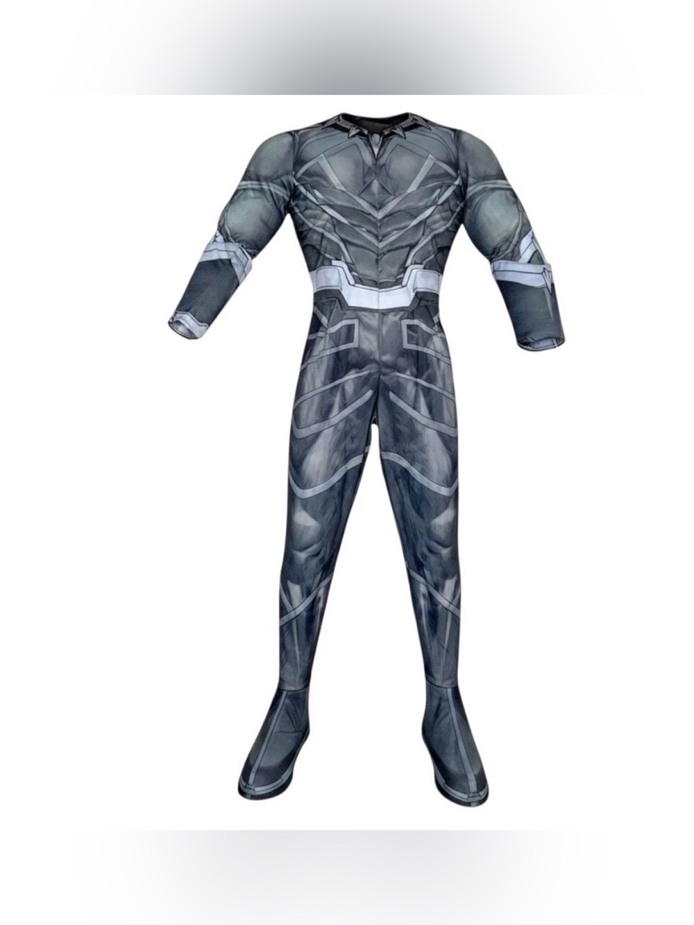 Marvel Avengers Black Panther Costume Jumpsuit Kids Halloween Cosplay size Large
